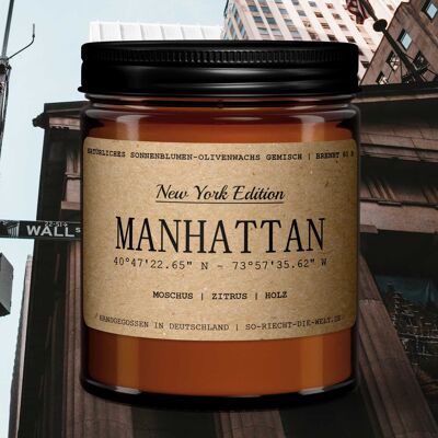 Candela Manhattan - Edizione New York - Muschio | agrumi | Di legno