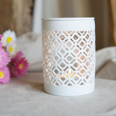 Caluna white ceramic perfume burner