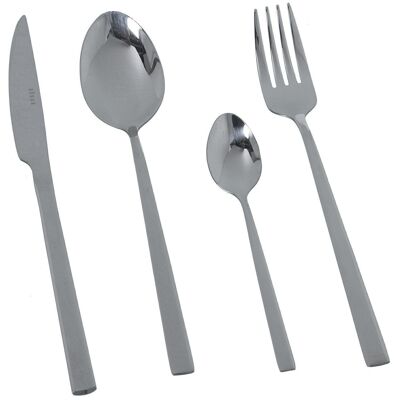 SET OF 24 CUTLERY STAINLESS STEEL 18/10 GLOSS-SILVIA DISHWASHER SUITABLE LL313