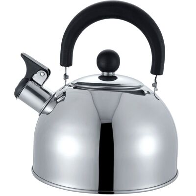 2.5L STEEL KETTLE WITH WHISTLER SUITABLE FOR GAS, VITRO, INDUCC.,ELEC _20X19X22CM LL519