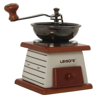 MANUAL COFFEE GRINDER CERAMIC/WOOD/IRON _11.5X11.5X18CM WOOD: BEECH LL530