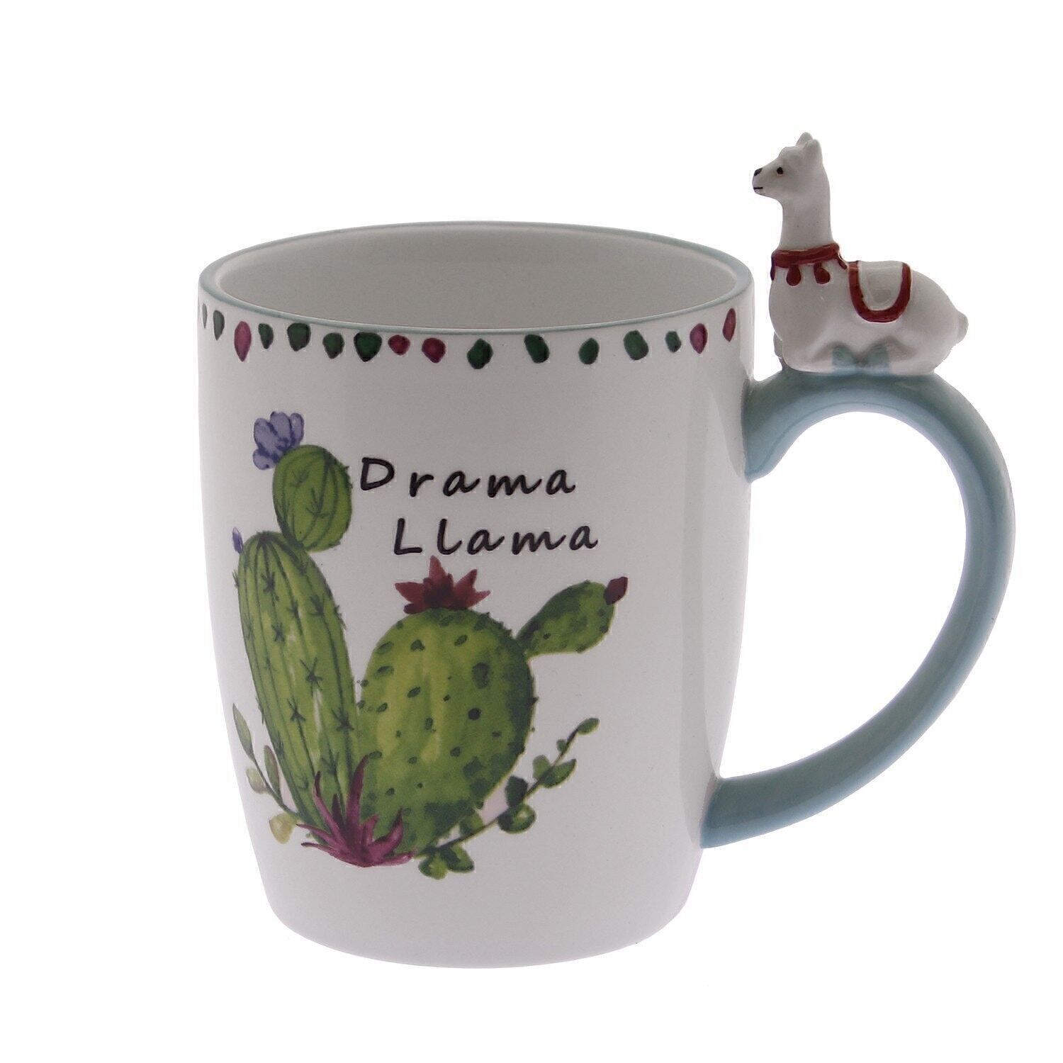MUG CERAMICA C/FIG. LLAMA 12,3X8,4X12,2CM LL1076