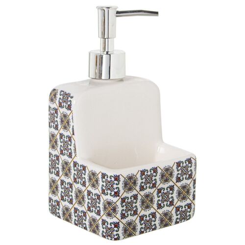 DOSIFICADOR ESTROPAJERO CERAMICA _11X10X19CM LL1167