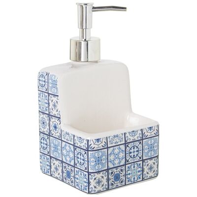DOSIFICADOR ESTROPAJERO CERAMICA _11X10X19CM LL1185
