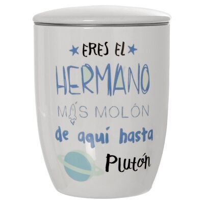 CERAMIC INFUSION MUG HERMANO+91075 W/STAINLESS STEEL FILTER. °8.5X11CM, 375ML LL7255
