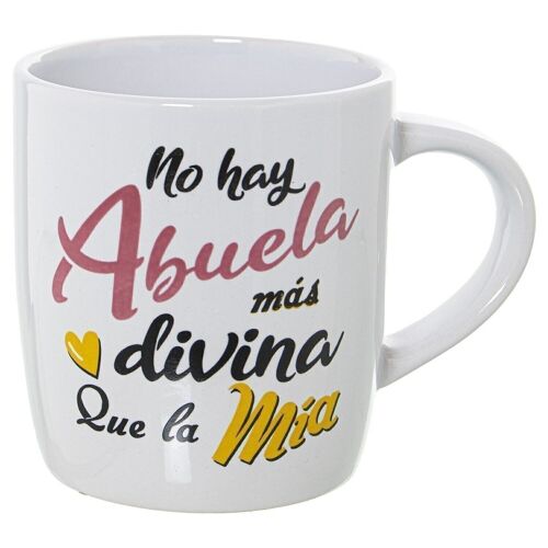 MUG CERÁMICA DECORADO ABUELA °8X12X9,5CM ,375ML LL7387