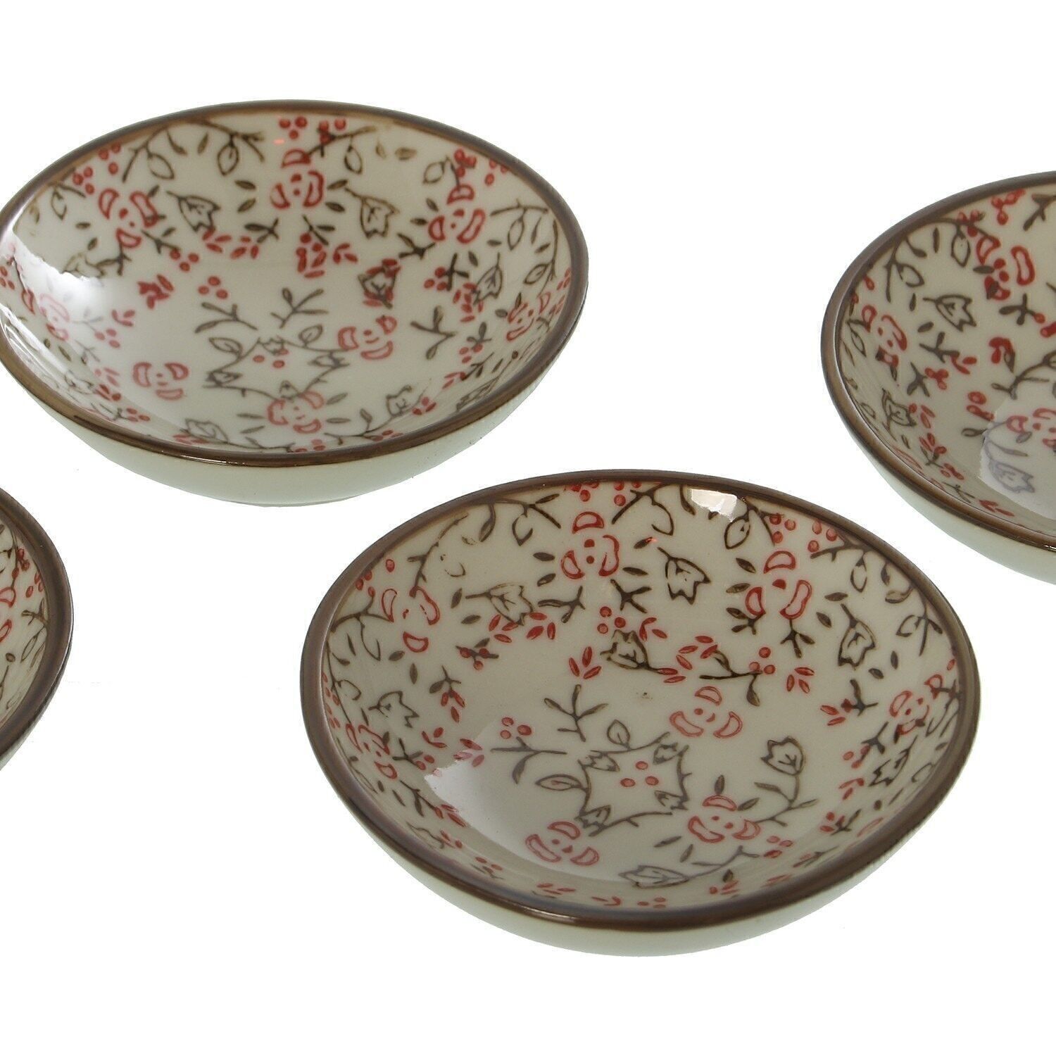 SET 4 KERAMIKSCHALEN MIT GESCHENKBOX 18X18X3CM _°8,3X2,5CM JEDE SCHÜSSEL LL9588