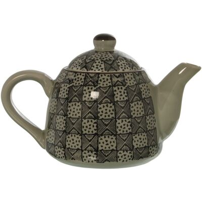 CERAMIC TEAPOT WITH STEEL FILTER 700ML _23X13.5X14.5CM LL9610