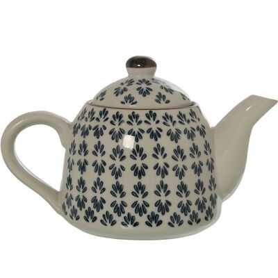 TEIERA IN CERAMICA CON FILTRO IN ACCIAIO 700ML _23X13,5X14,5CM LL9616