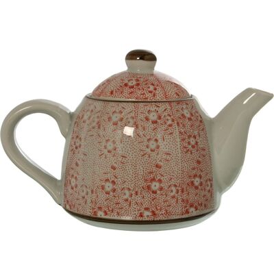 CERAMIC TEAPOT WITH STEEL FILTER 700ML _23X13.5X14.5CM LL9628