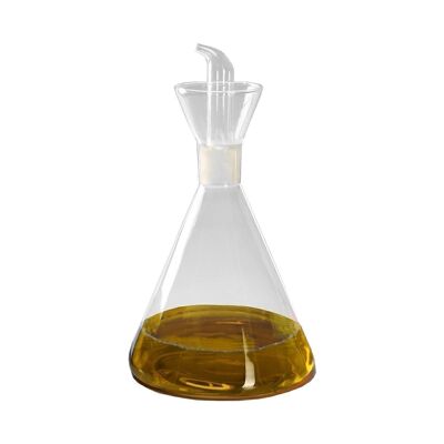 CONTENITORE OLIO CONICO IN VETRO 1L°14,5X29CM LL10000