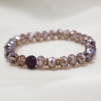 Bracelet Ilka aubergine