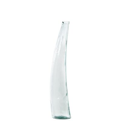 VASE VERRE RECYCLÉ 100CMTRANSPARENT 20X20X100CM LL11014