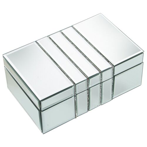 JOYERO CRISTAL ESPEJO 22X14X9CM LL11749