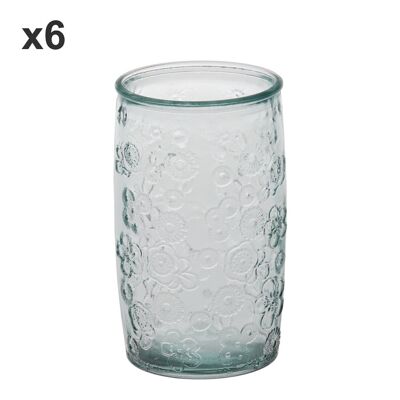 RECYCLED GLASS GLASS 400ML _°8X14CM LL14951