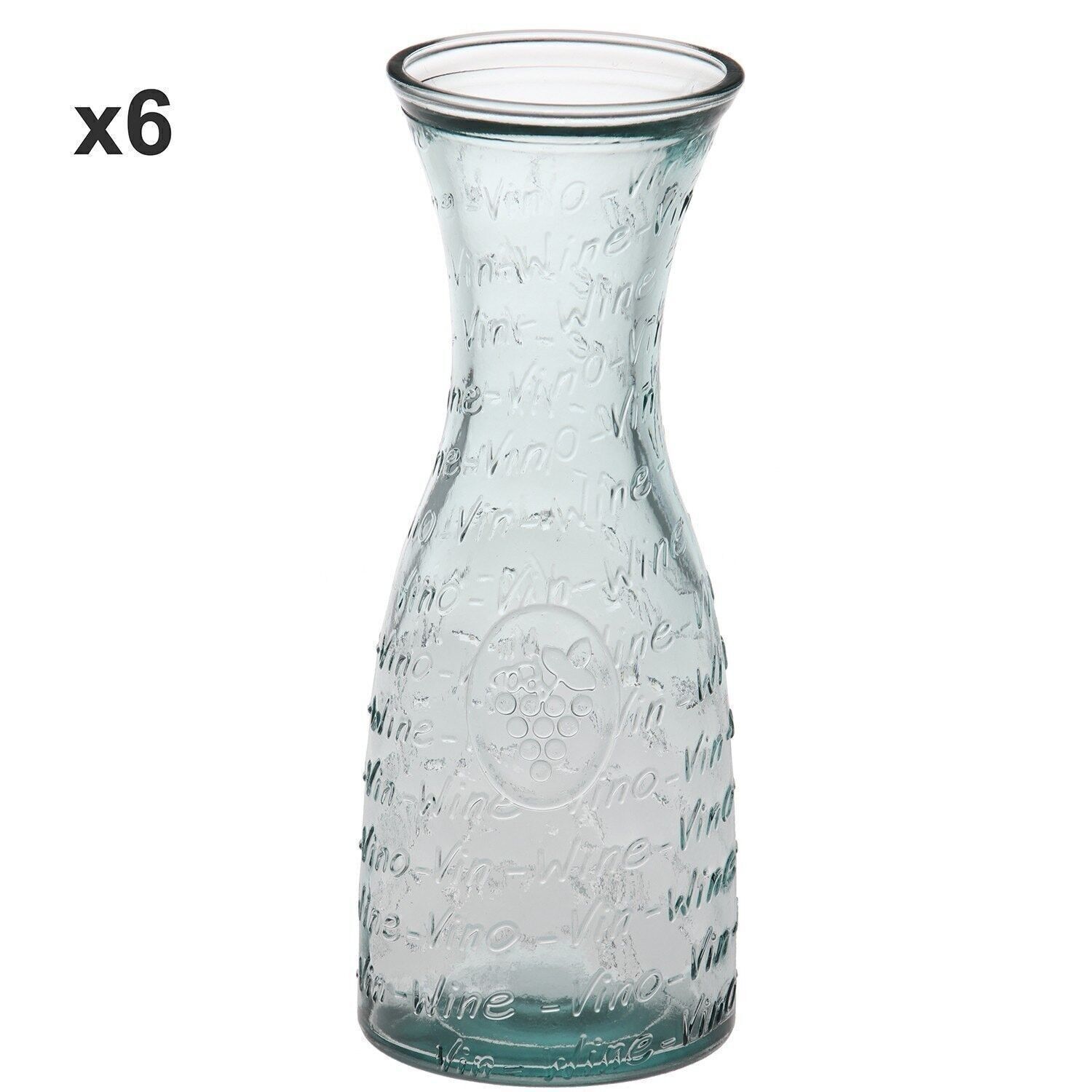 RECYCELTE GLASFLASCHE 800ML _°9,5X25 CM LL14957
