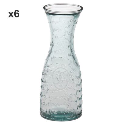 RECYCLED GLASS BOTTLE 800ML _°9.5X25 CM LL14957