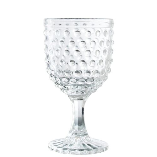 COPA CRISTAL TRANSPARENTE 300ML DECO. ESFERAS °9X16,5CM, APTO LAVAVAJILLAS LL14971