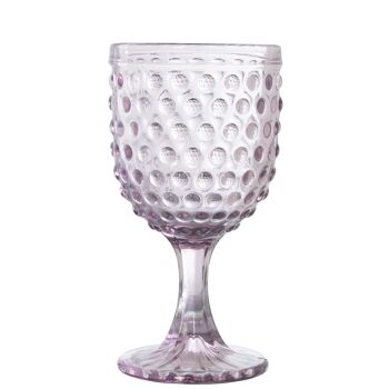 TASSE CRISTAL ROSE 300ML DÉCO.SPHÈRES _°9X16,5CM, ADAPTÉ AU LAVE-VAISSELLE LL14975