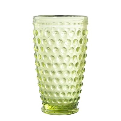 400MLDECO HIGH GREEN GLASS GLASS. SPHERES °8.5X15CM, DISHWASHER SUITABLE LL14982