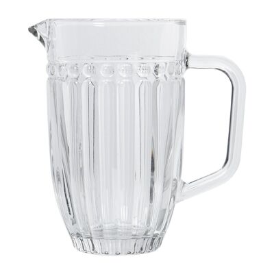 TRANSPARENT GLASS JUG 1.5L _°19.5X23CM, DISHWASHER SUITABLE LL14994