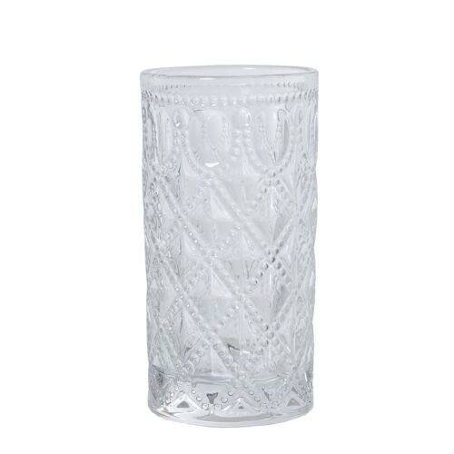 VASO CRISTAL ALTO TRANSPARENTE400ML _°7,5X14CM, APTO LAVAVAJILLAS LL14996