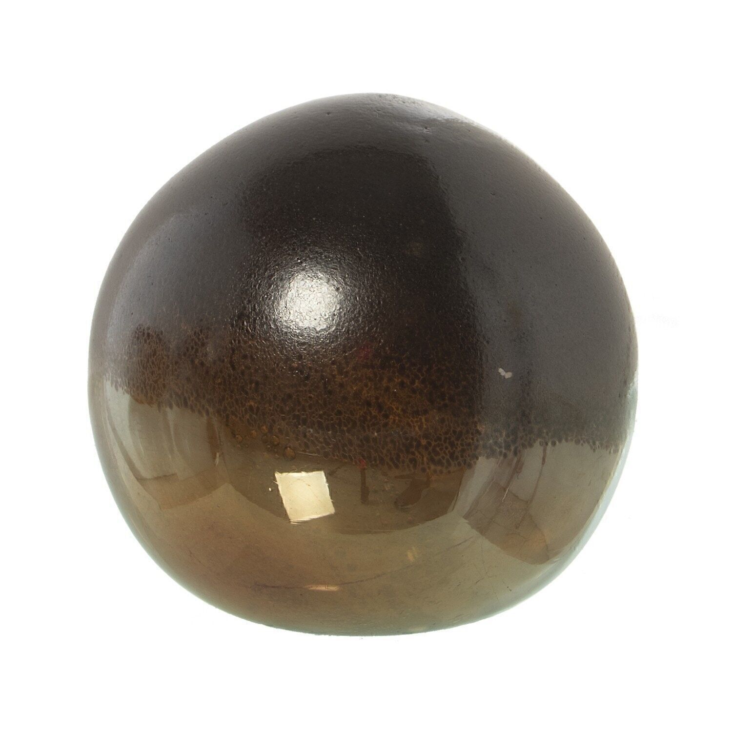 KRISTALLKUGEL ø9,5CM BERNSTEINTÖNE °9,5CM LL19965