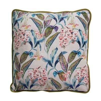 CUSCINO IN VELLUTO STAMPATO 45X45CM CON CERNIERA 45X45CM LL20032