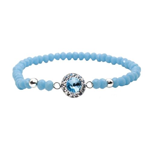 Armband Letizia 925 Silber aquamarine