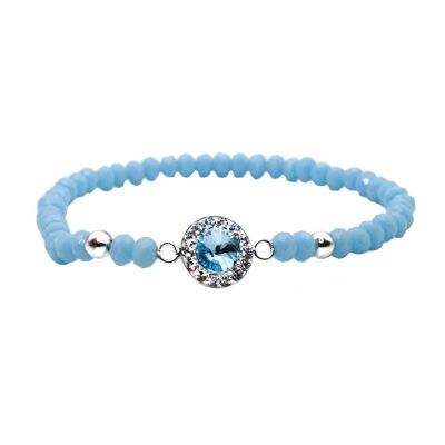 Armband Letizia 925 Silber aquamarine