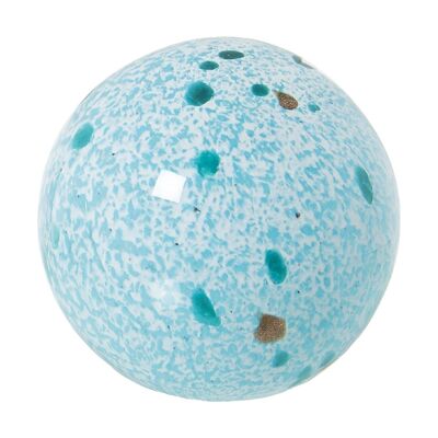 SFERA DI CRISTALLO AZZURRO FARRO °9,5X9,5CM LL20144