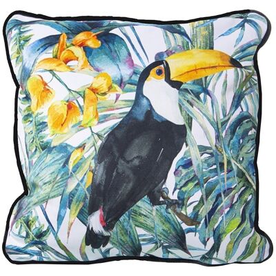 COUSSIN EN VELOURS JAMAÏQUE VENISE 45X45CM AVEC FERMETURE ÉCLAIR 45X45CM, 100% POLY╔STER LL20193