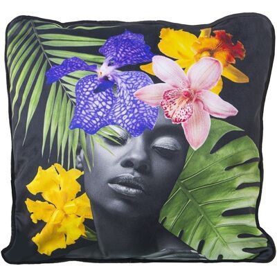 PRETTY GIRL VENISE COUSSIN EN VELOURS 45X45CM AVEC FERMETURE ÉCLAIR 45X45CM, 100% POLY╔STER LL20238