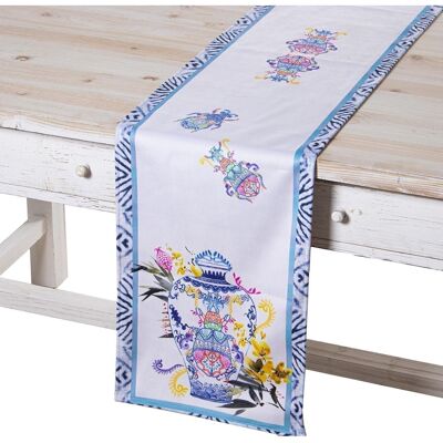 VELVET TABLE RUNNER 180X30CM GAO VENICE 180X30CM, 100% POLY╔STER LL20261