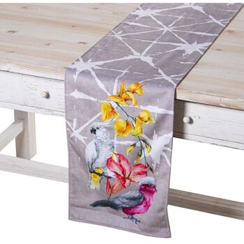 CHEMIN DE TABLE VELOURS 180X30CM MONTENGO VENISE 180X30CM, 100% POLY╔STER LL20280