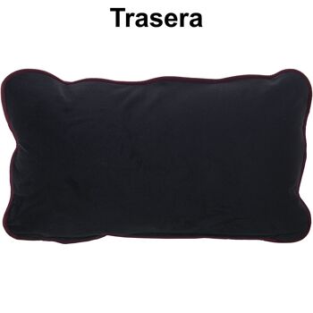 COUSSIN 50X30CM VELOURS AVEC FERMETURE ÉCLAIR BEETLE 50X30CM LL20309 3