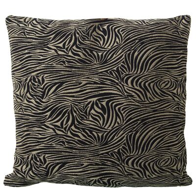 CUSHION 45X45CM JACQUARD W/ZEBRA ZIPPER 45X45CM LL20316