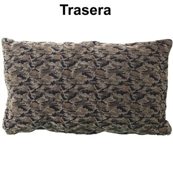 COUSSIN 50X30CM JACQUARD AVEC FERMETURE ÉCLAIR PANTHER 50X30CM LL20319 2