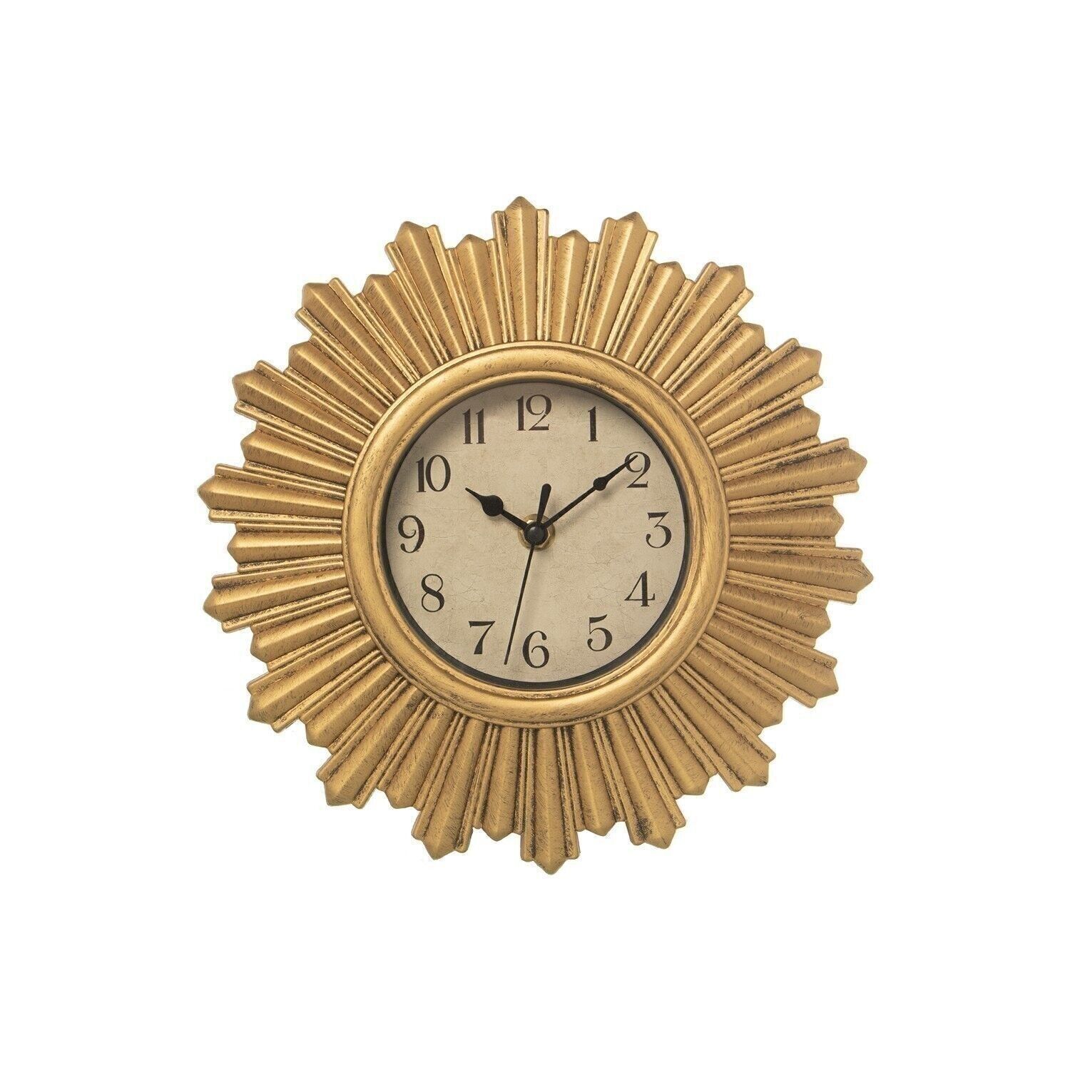 GOLDHARZ-WANDUHR ø30CM °30X4,5CM, BATTERIE: 1XAA (NICHT INKL. LL23175