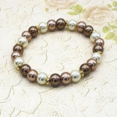 Bracelet Marcy glass pearls