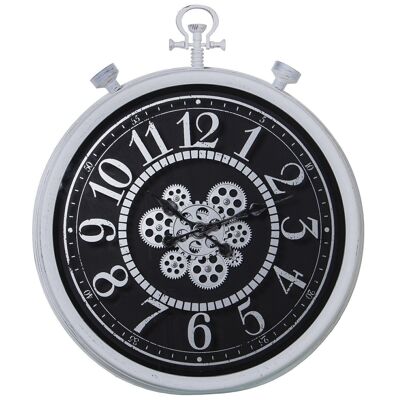 RELOJ DE PARED ø61CM C/MOVIMIENTO ACRÍLICO °61X72X8CM, PILAS:3XAA NO INC LL23354