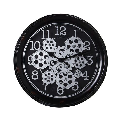 RELOJ DE PARED ø36CM C/MOVIMIENTO ACRÍLICO °36X7CM, PILAS:3XAA NO INCLUI LL23358