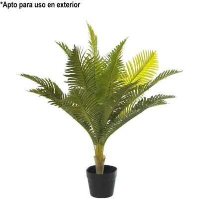 ARTIFICIAL PLANT PALM TREE 80CM.   80CM HIGH, SUITABLE FOR OUTDOOR USE LL26547