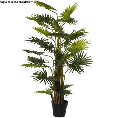 PLANTA ARTIFICIAL PALMERA 150CM HOJAS FINAS 150CM ALT., APTO USO EXTERIOR LL26560