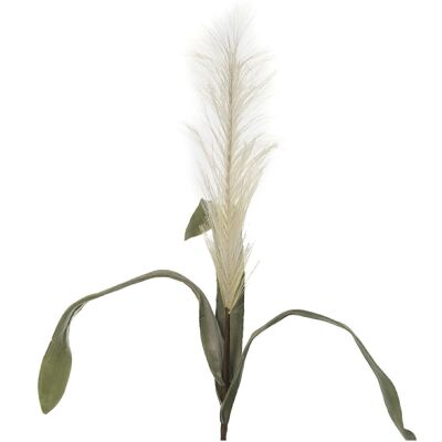 FLOWER BRANCH WITH LEAVES 102CM WHITE _102CM, POLY╔STER LL27761
