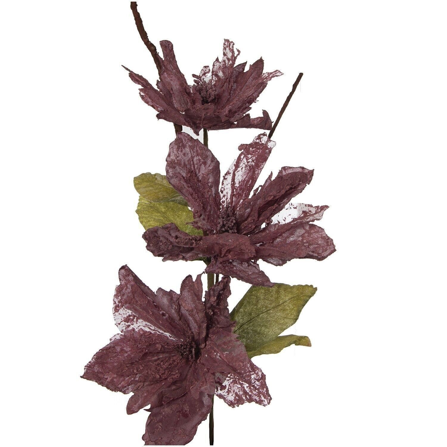 BLUMENZWEIG 100 CM BORDEAUX HOCH.100 cm, Polyester LL27767