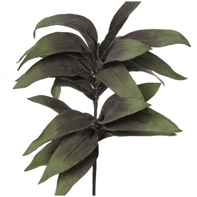 BRANCH WITH 2 BRANCH WITH GREEN LEAVES 122CM, EVA RUBBER + PAPER °47CM APPROX.,122CM HIGH LL27855