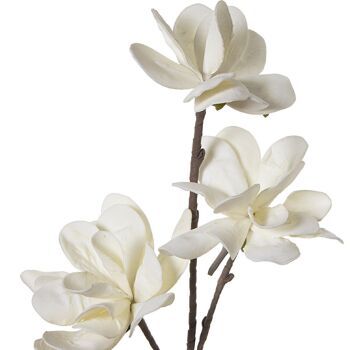 BRANCHE AVEC 3 FLEURS CRÈME 105 CMGOMA EVA+PAPIER 105CM LL27882