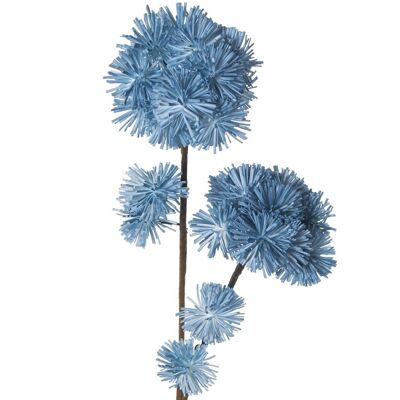 BRANCHE À FLEURS BLEUES 100 CM CAOUTCHOUC EVA + PAPIER _100CM LL27887