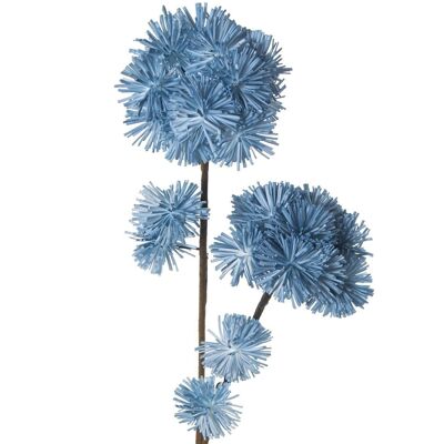 BRANCH WITH BLUE FLOWERS 100 CM EVA RUBBER + PAPER _100CM LL27887